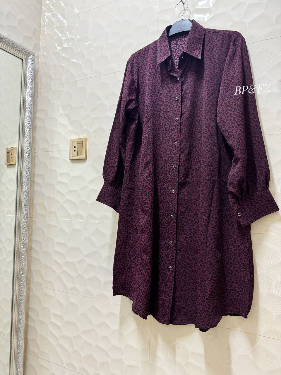 Mulberry Printed Jorjet Shirt